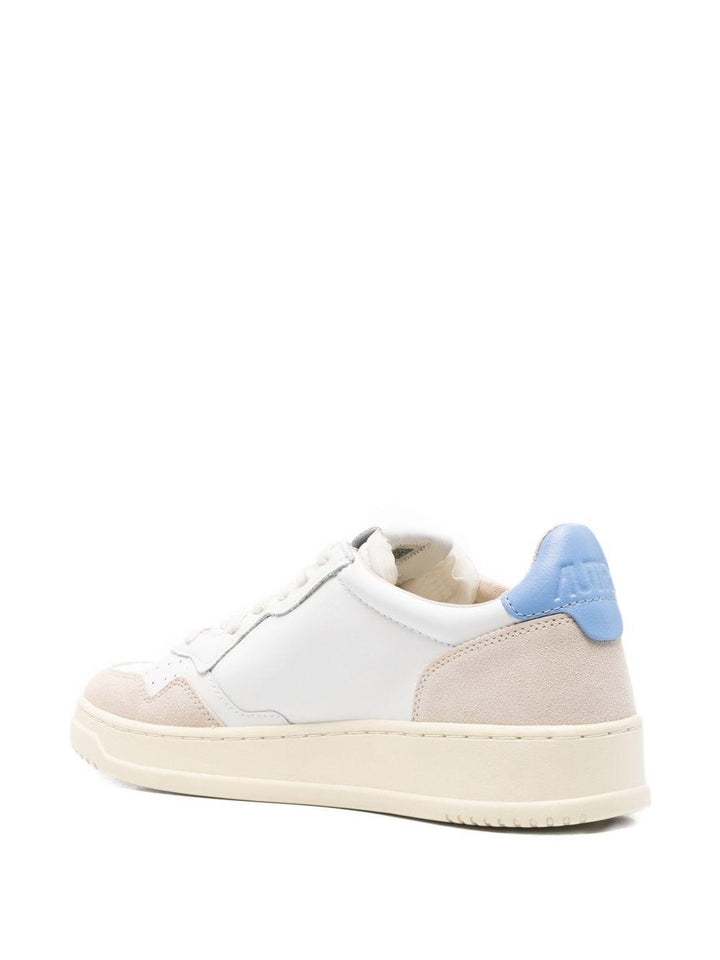 Sneakers bianche Medalist in pelle con inserti scamosciati 
