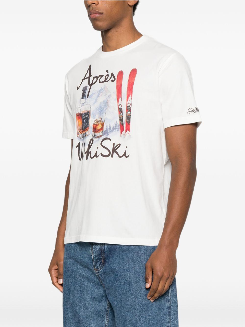 T-shirt bianca con stampa grafica 
