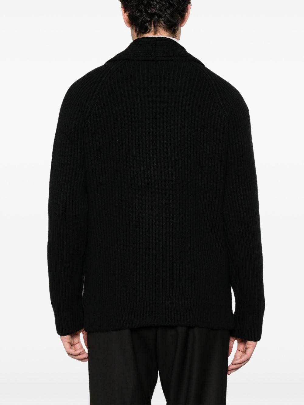 Cardigan doppiopetto nero 