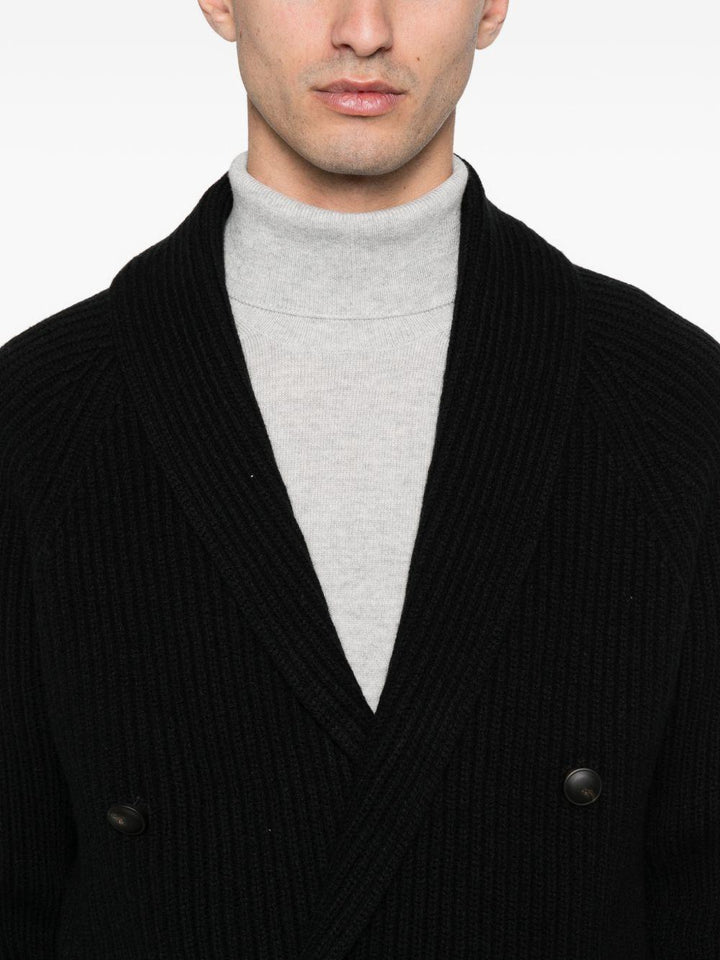 Cardigan doppiopetto nero 