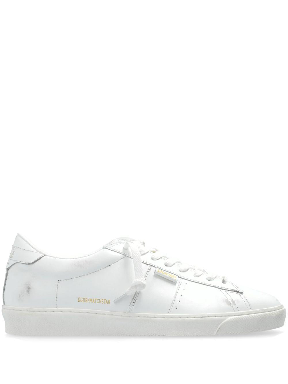 Sneakers Matchstar bianche ottico con dettagli logo 