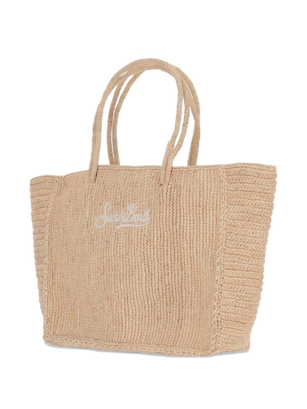 Borsa in rafia con logo 