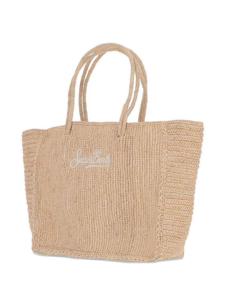 Borsa in rafia con logo 