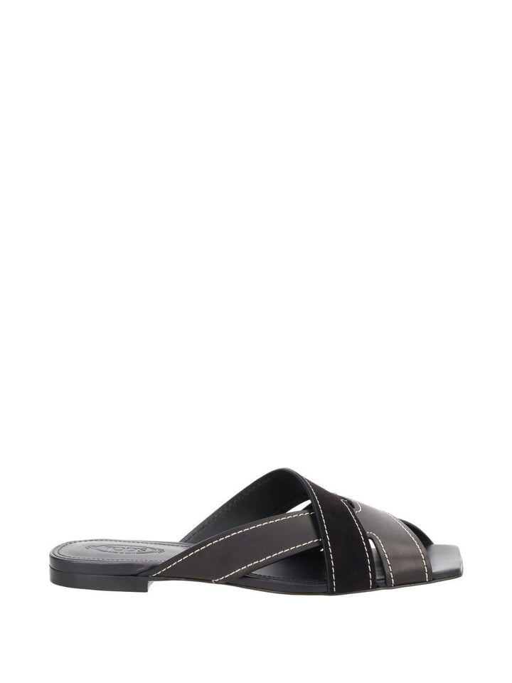 Sandali con fasce incrociate 