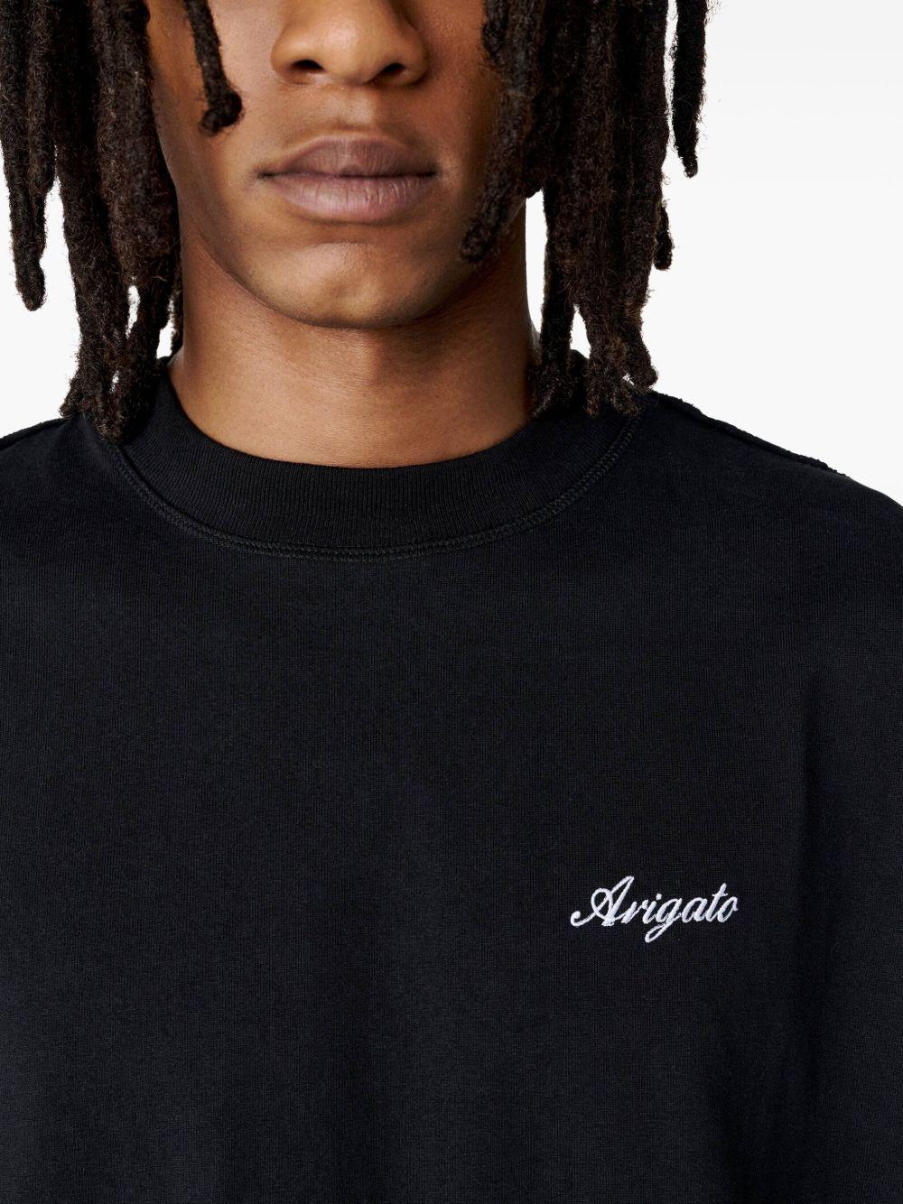 T-shirt con ricamo nera