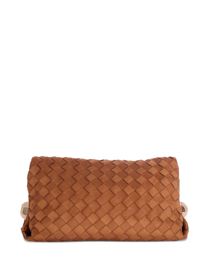 Clutch con design intrecciato 