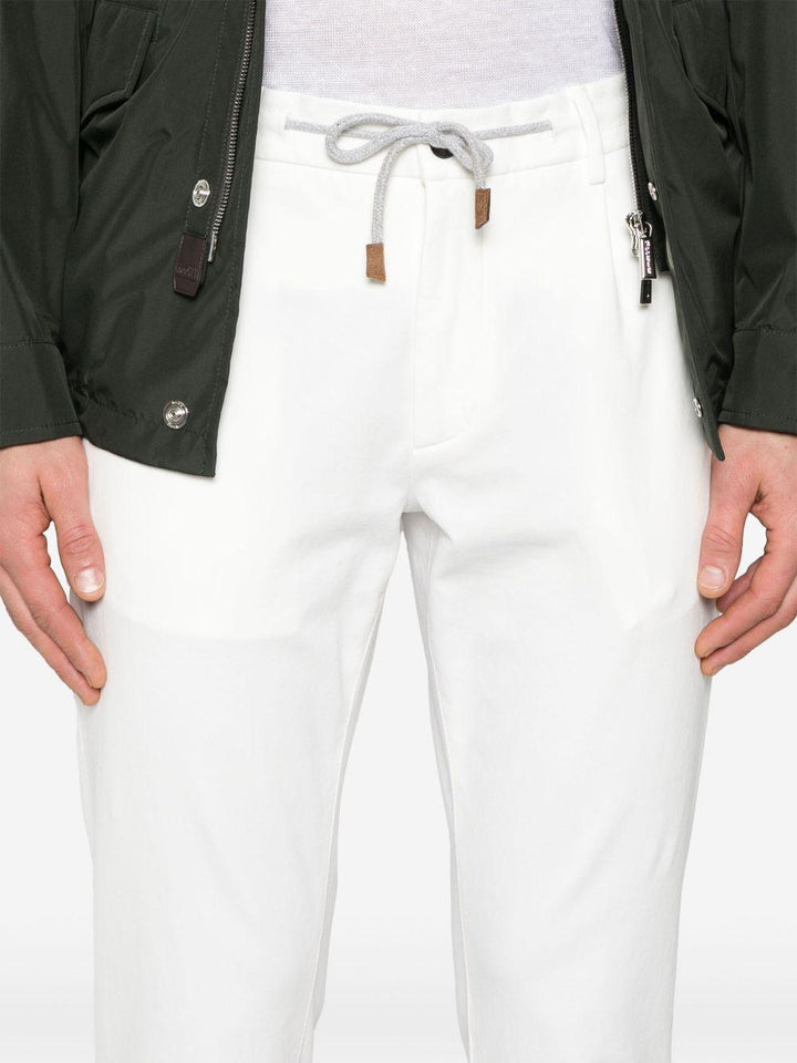 Pantaloni con coulisse bianco 