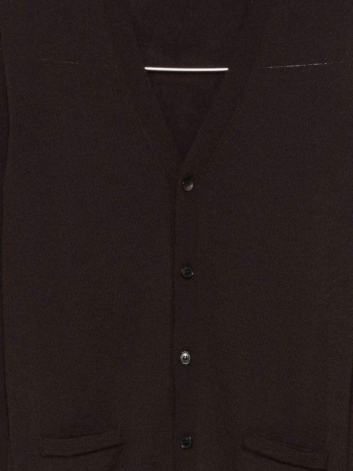 Cardigan con bottoni marrone 