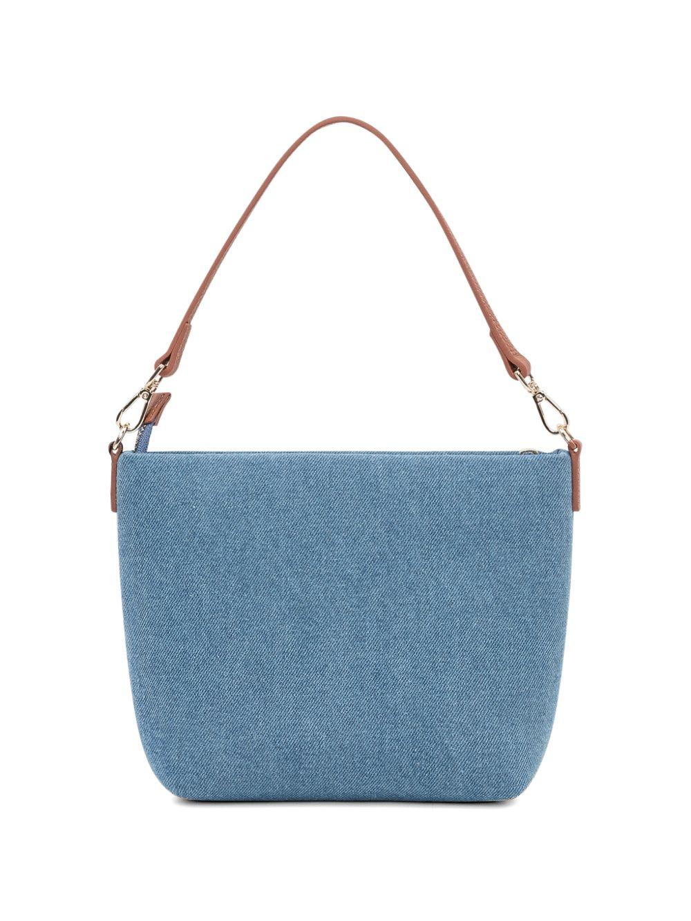 Borsa a spalla Aline denim con logo 