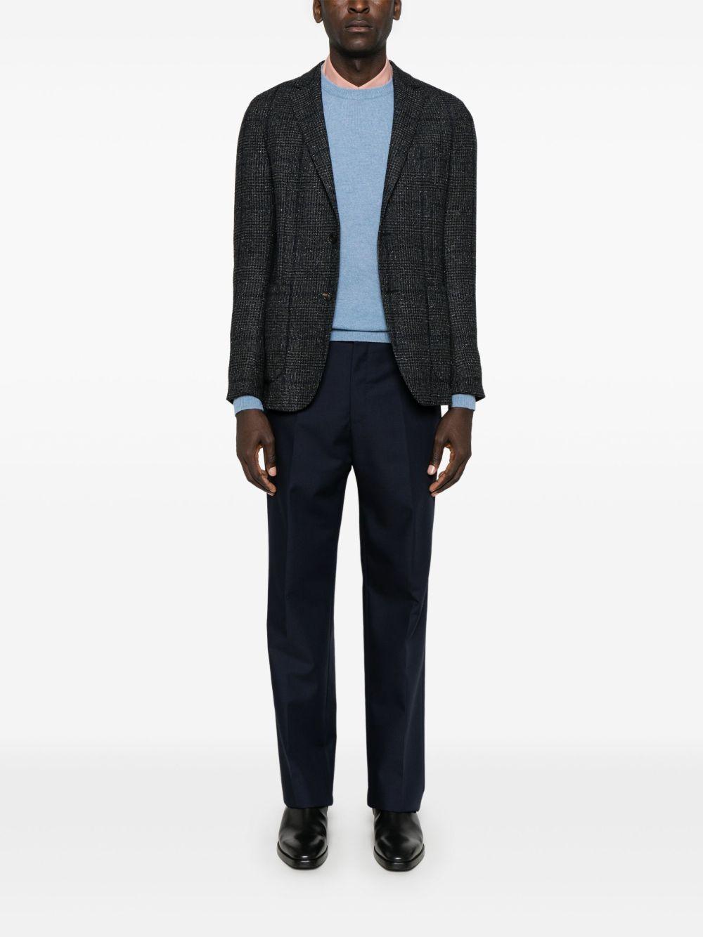 Maglione girocollo azzurro