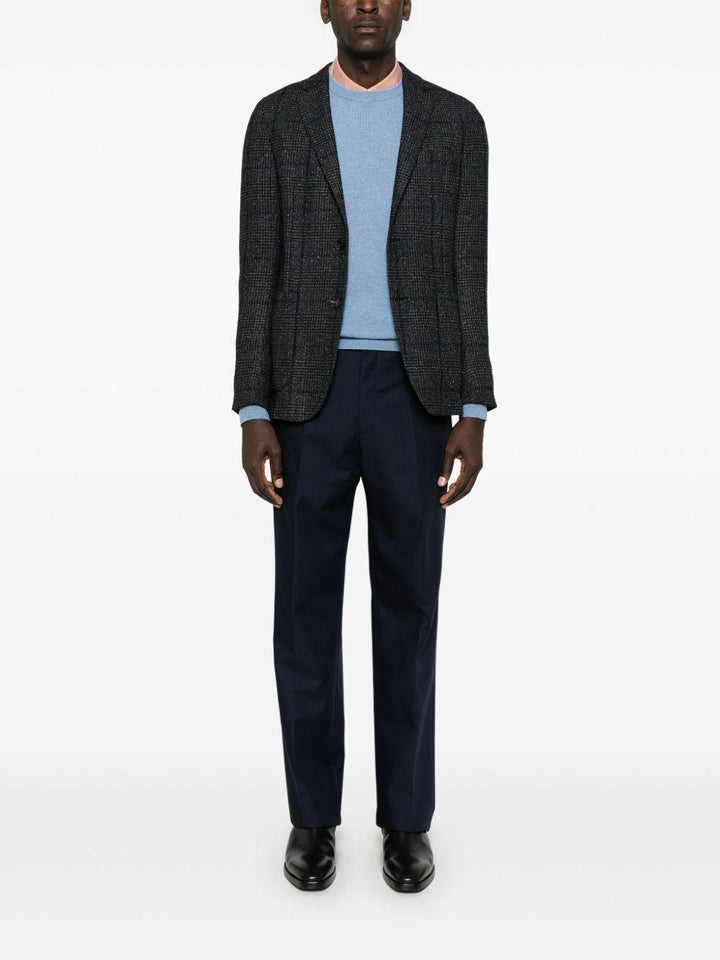 Maglione girocollo azzurro