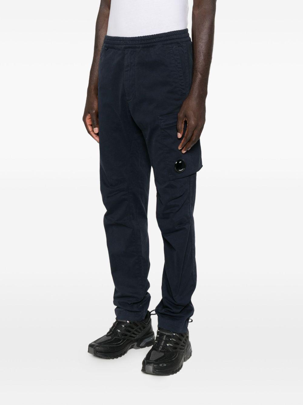 Cargo blu con tasca e lente 