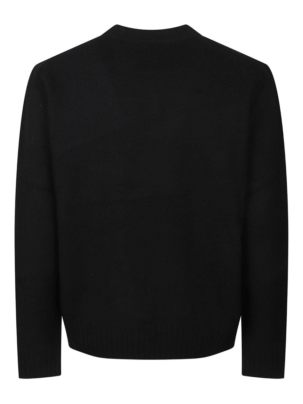Maglione nero girocollo 