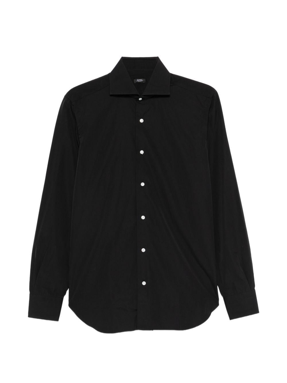 Camicia nera in cotone 
