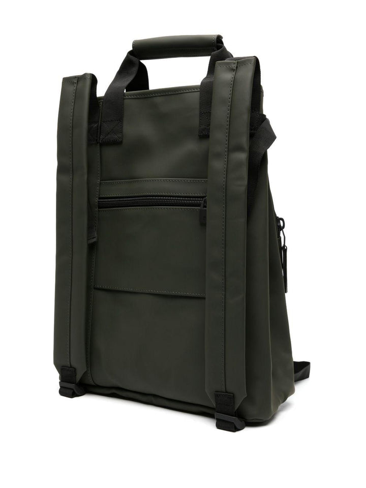 Zaino verde con stampa 