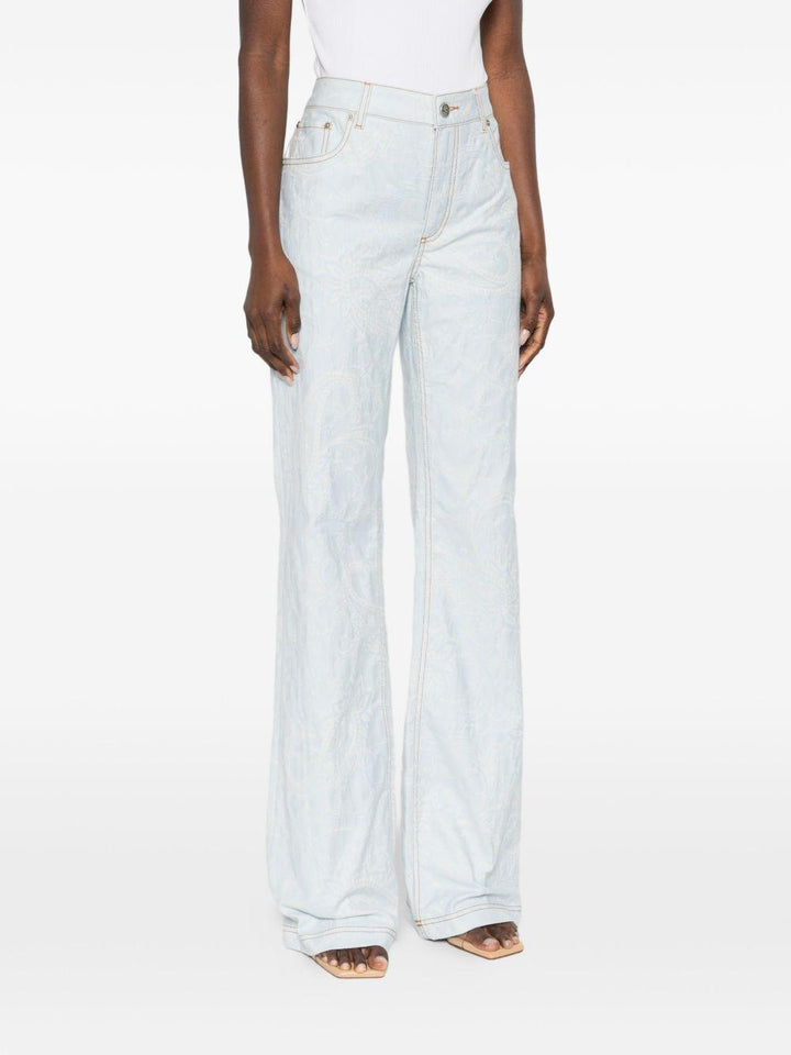 Denim con stampa peaisley 