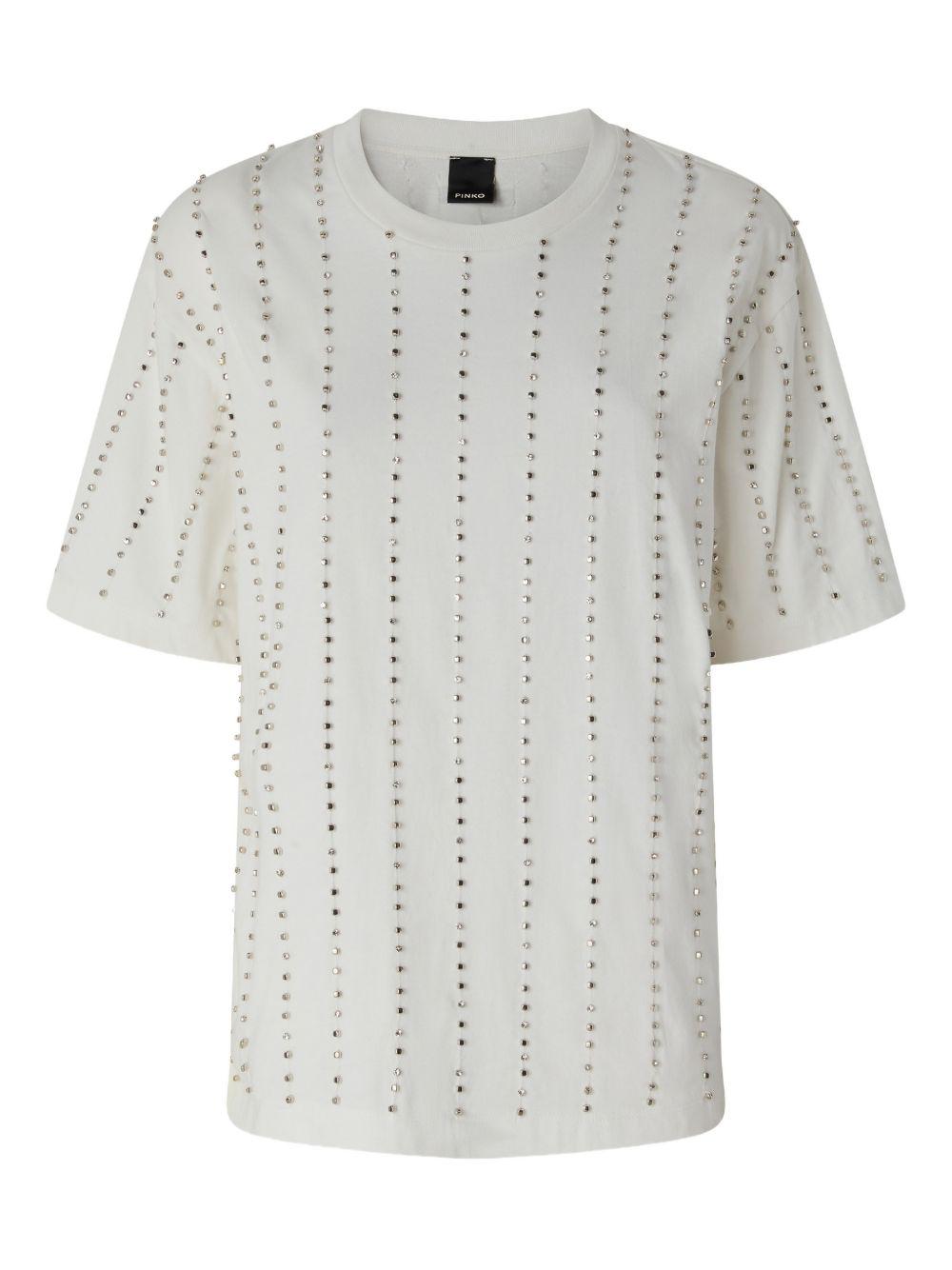 T-shirt con strass 