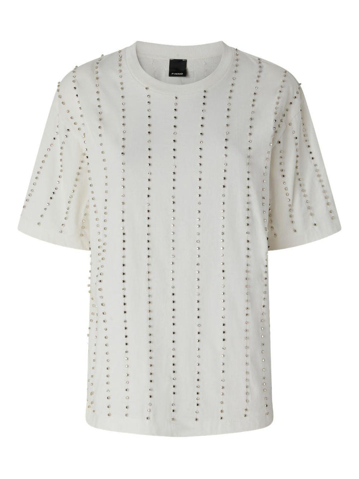 T-shirt con strass 