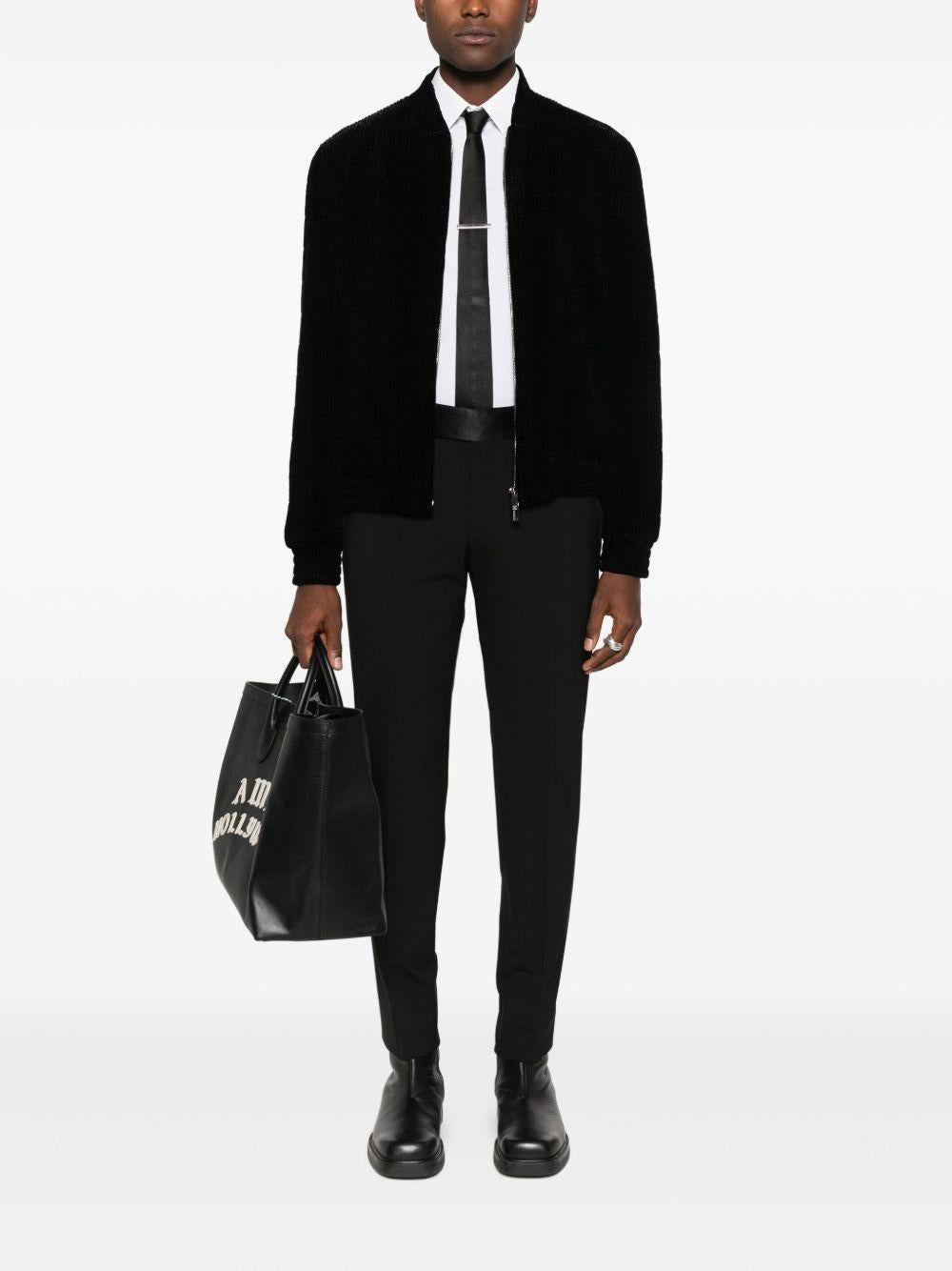 Giacca Emporio Armani con zip nero 