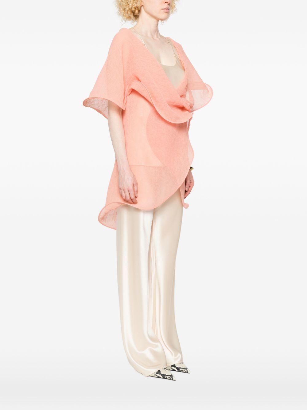 Top drappeggiato 
