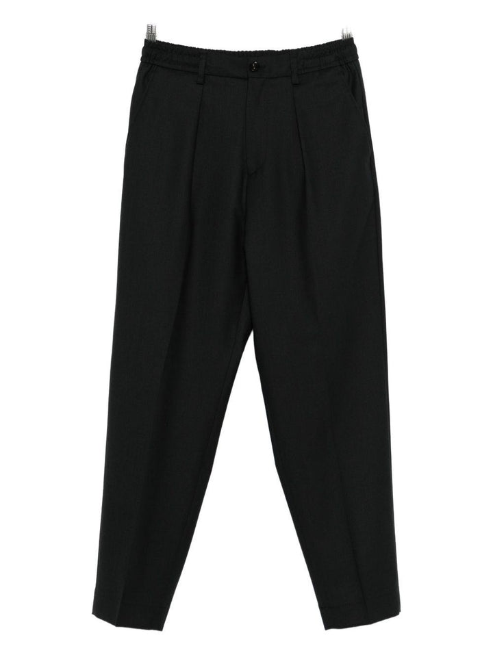 Pantalon neri con vita elasticizzata 
