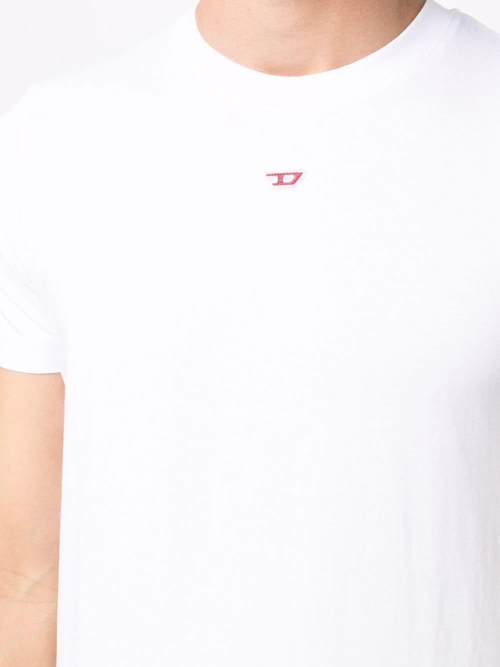 T-shirt Bianca Minimal Con Logo 