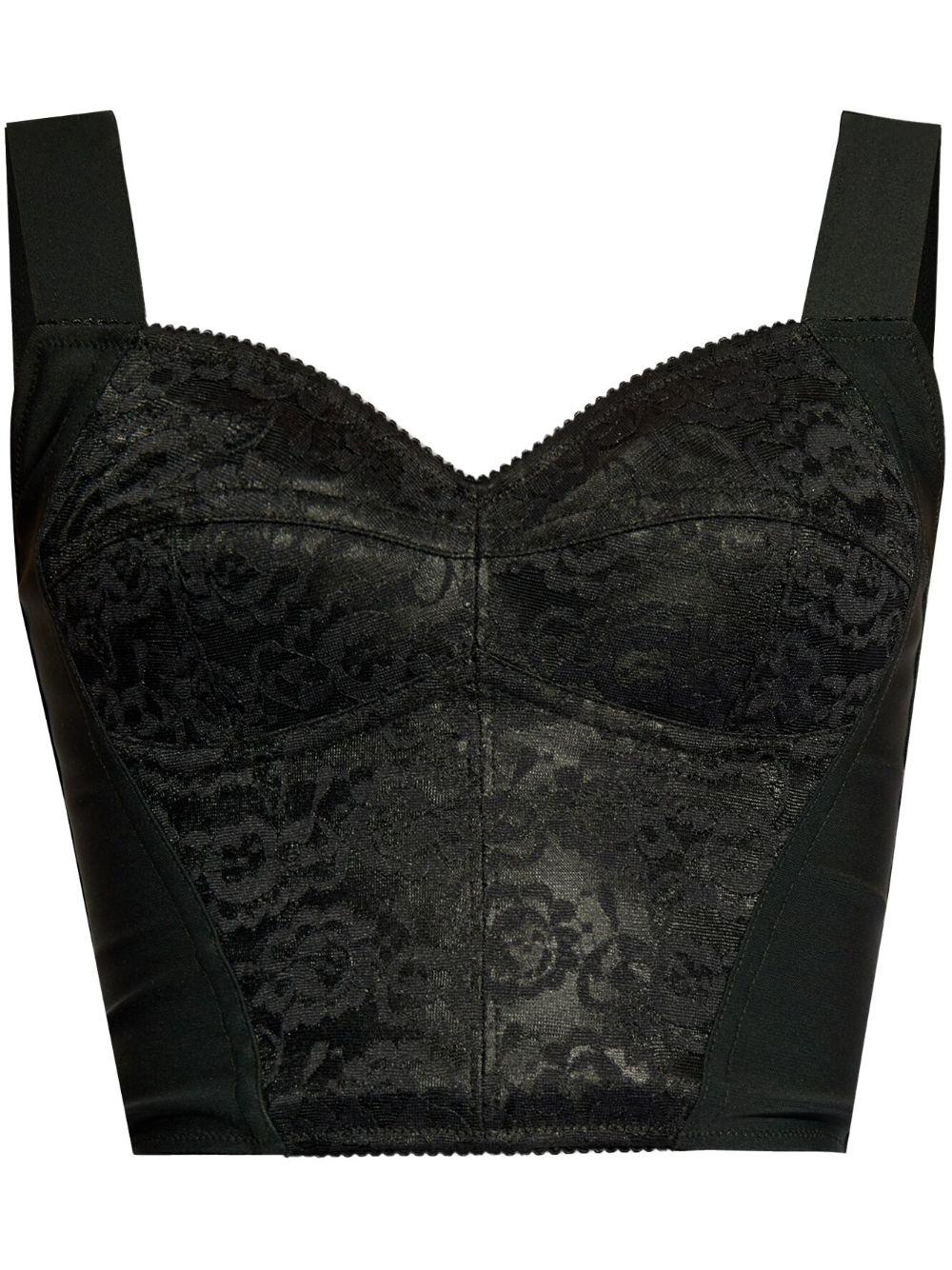 Corsetto con bordo in pizzo 