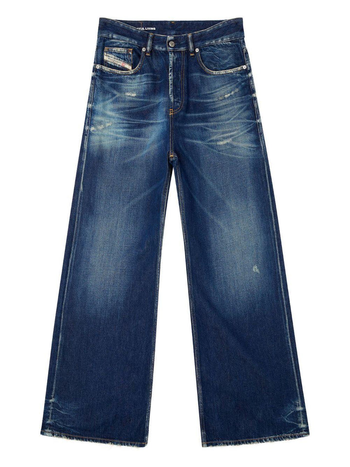 Jeans a gamba ampia D-Rise blu scuro 