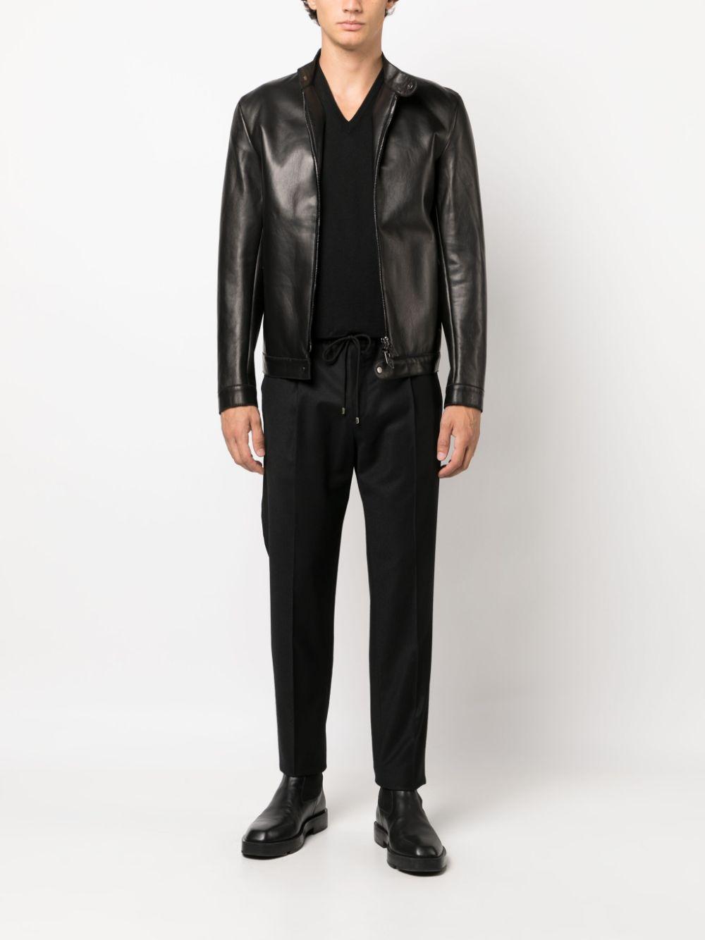 pantalone wimbledon nero in lana 