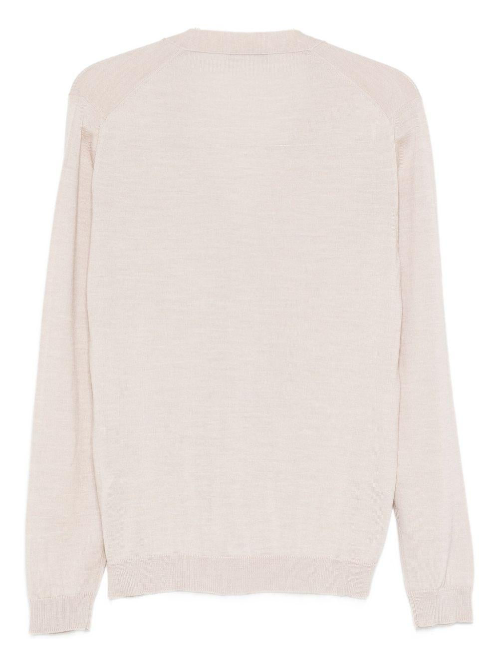 Cardigan con bottoni beige 