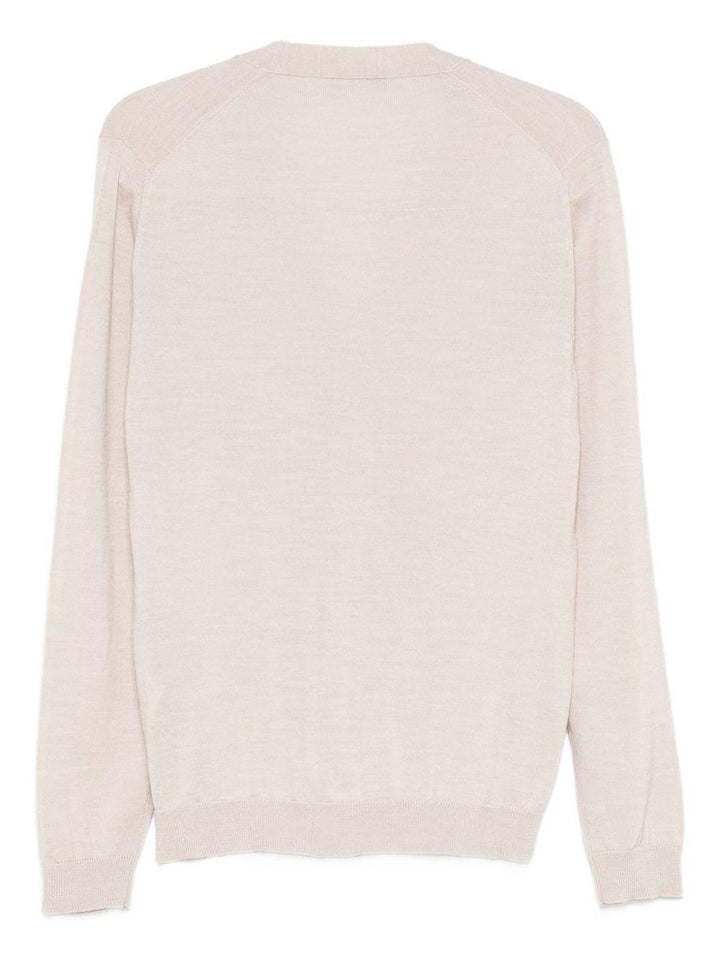 Cardigan con bottoni beige 