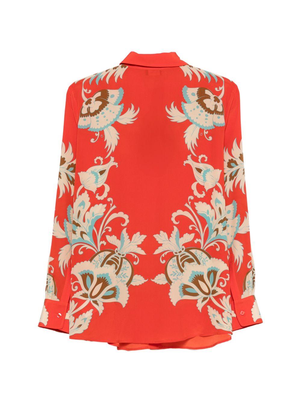 Camicia con stampa floreale 