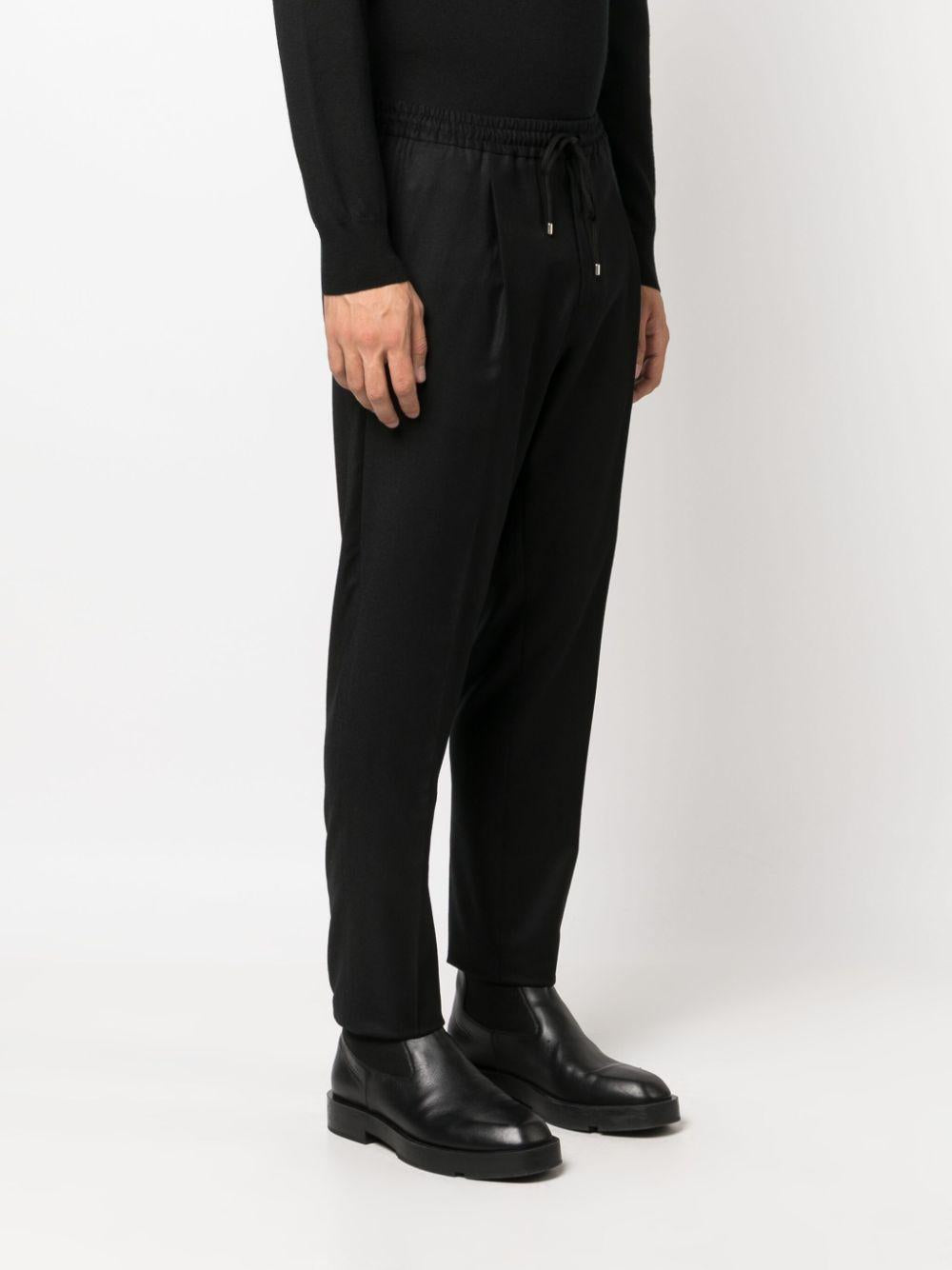 pantalone wimbledon nero in lana 