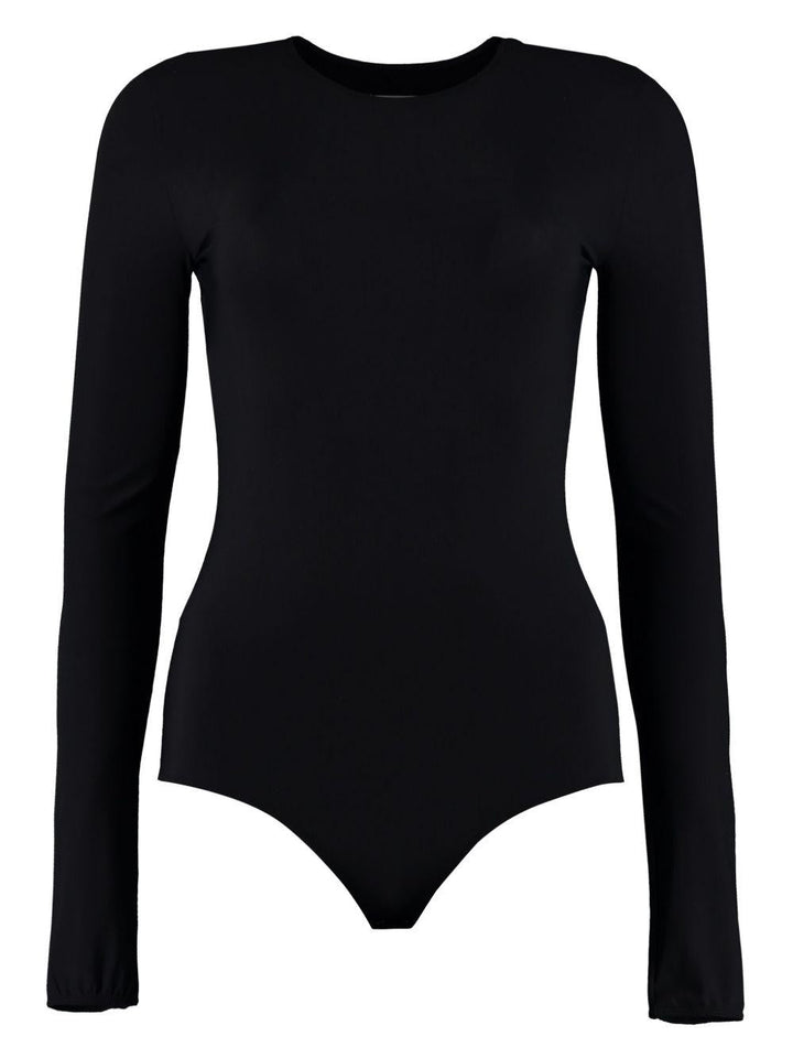 Body con scollo rotondo 