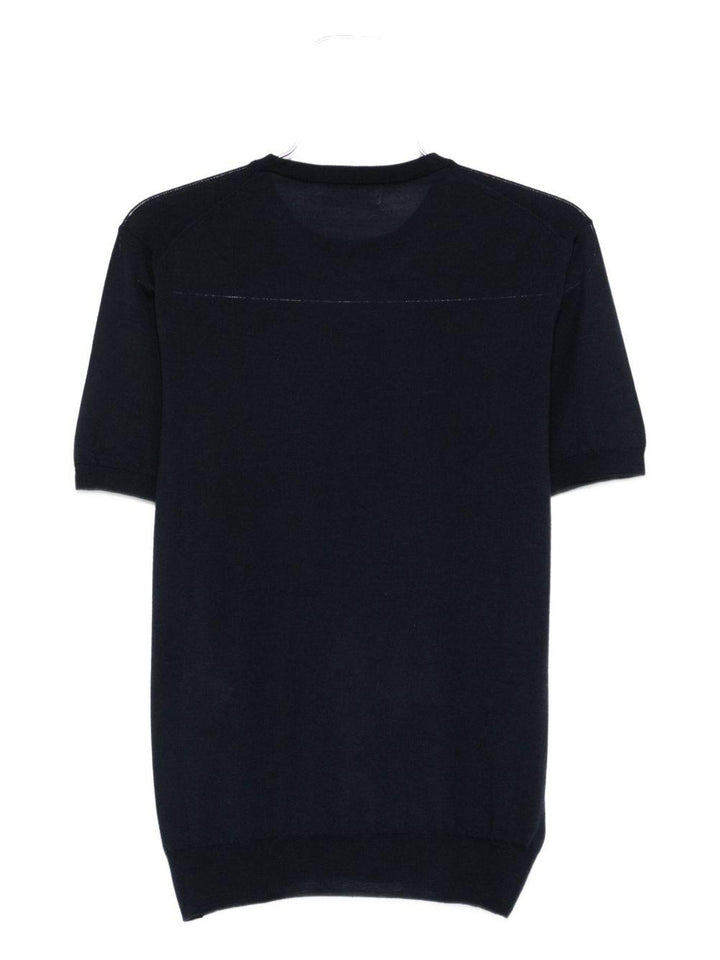 T-shirt a maniche corte blu scuro 