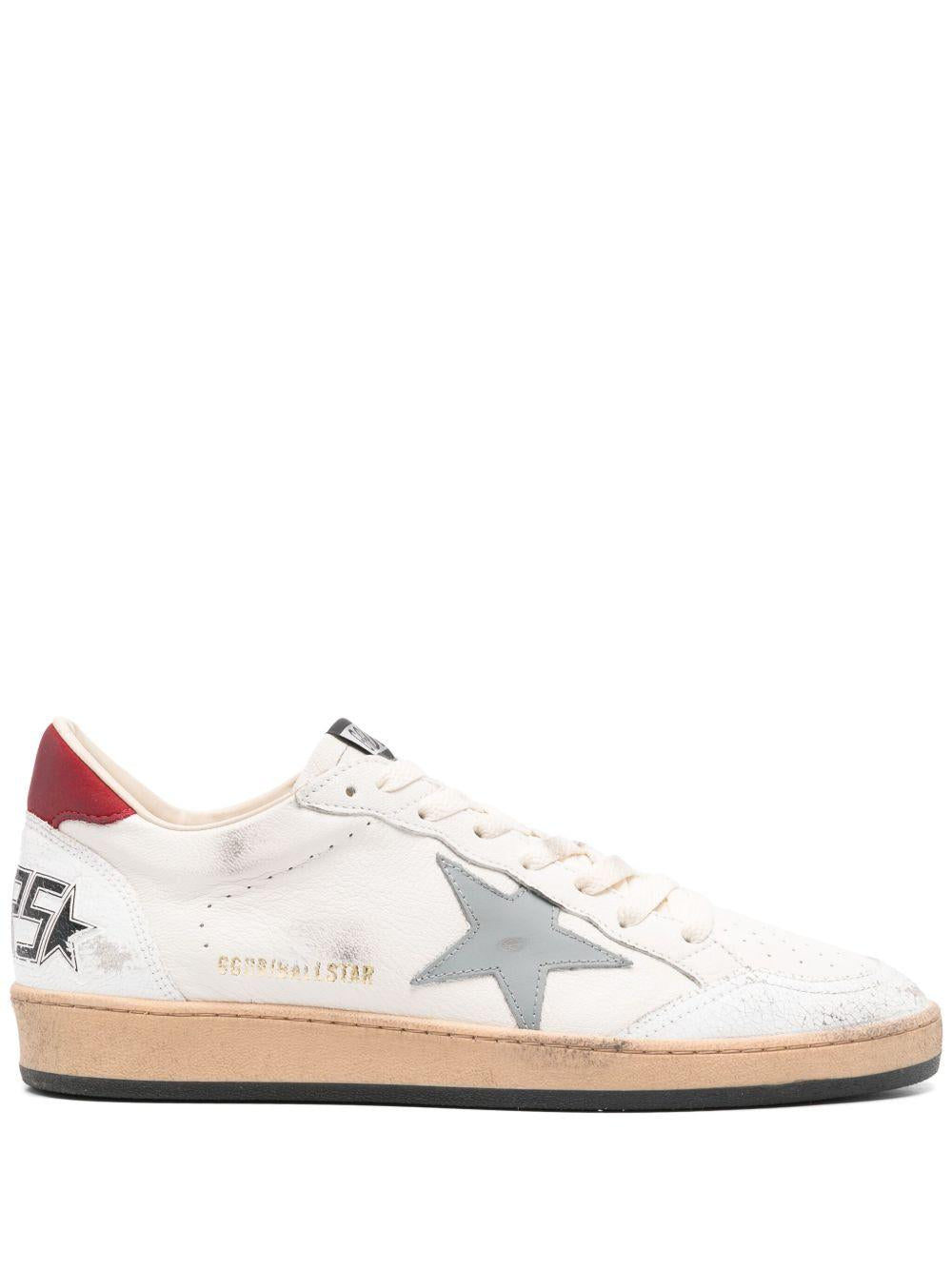 Sneakers Ball Star bianche con applicazione stella e logo 