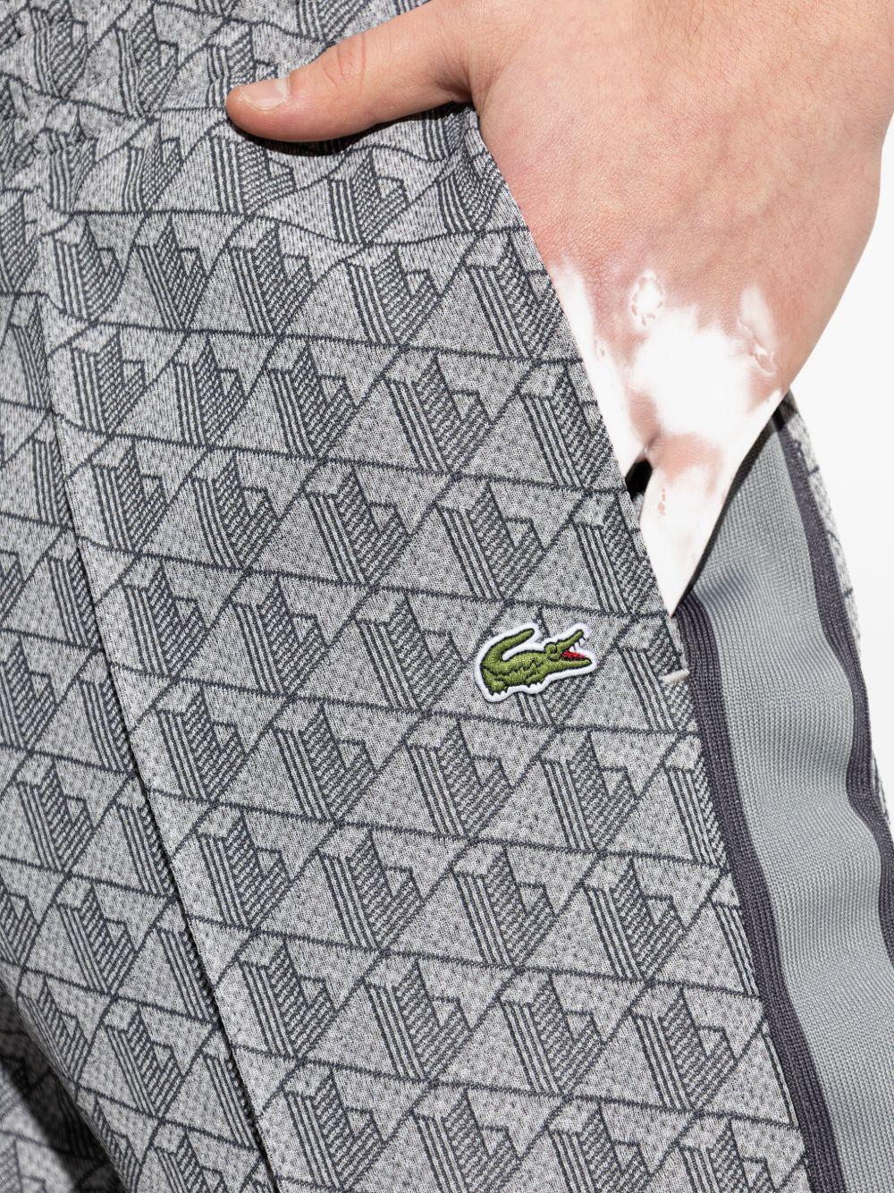 Pantaloni sportivi grigio jacquard 