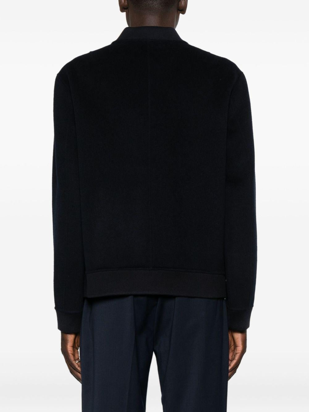 Bomber navy con zip