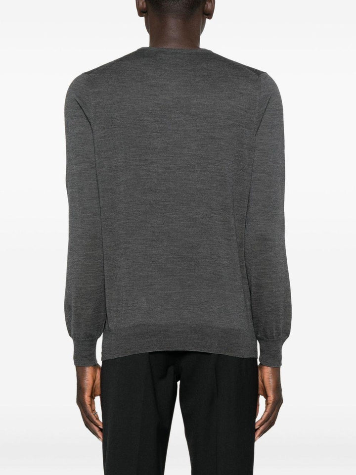 Maglione girocollo grigio 