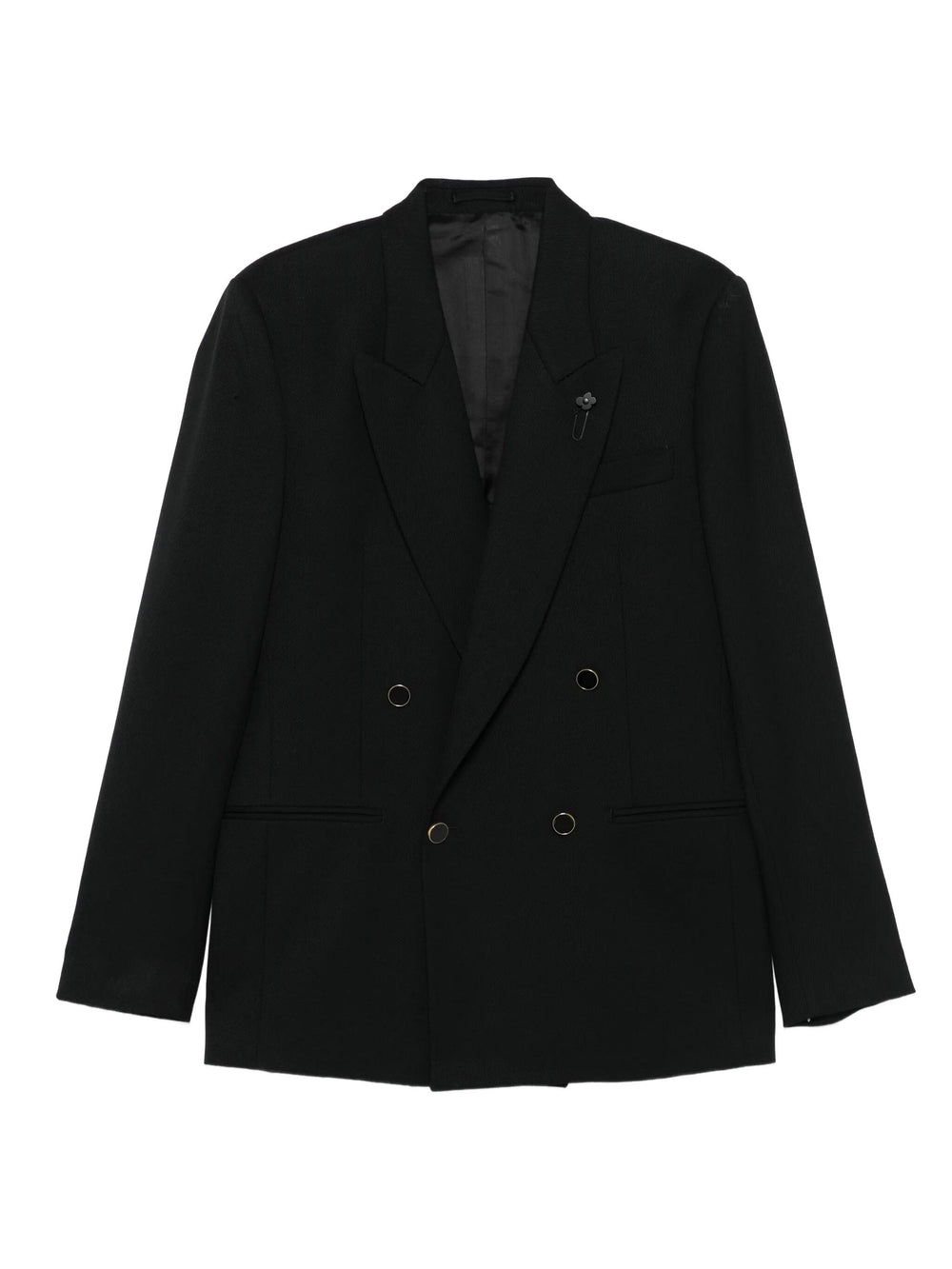 Blazer Blu Doppiopetto con rever a lancia 