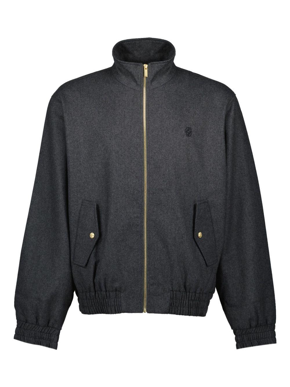 Giacca grigia con zip 