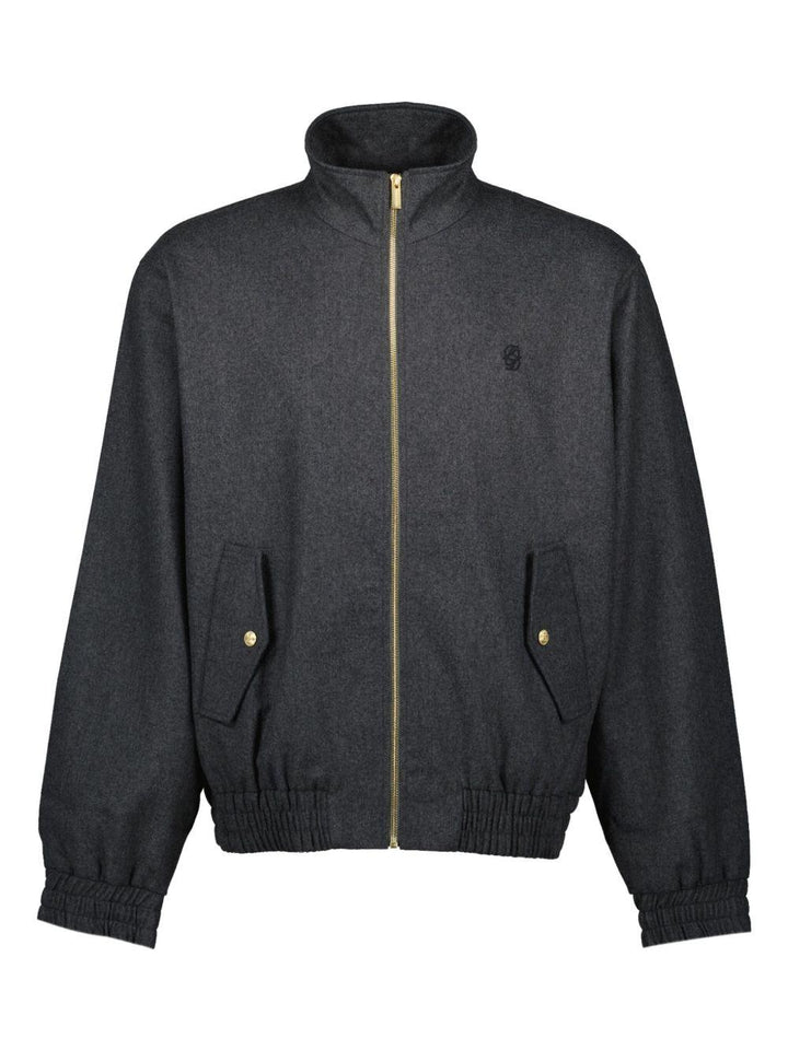Giacca grigia con zip 