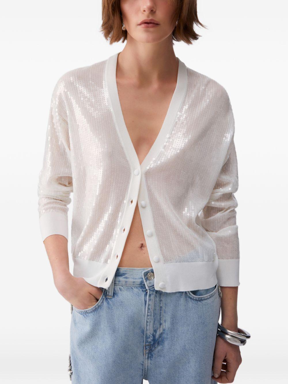 Cardigan con pailettes 