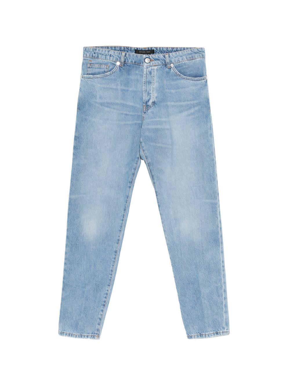Jeans effetto slavato azzurro chiaro 