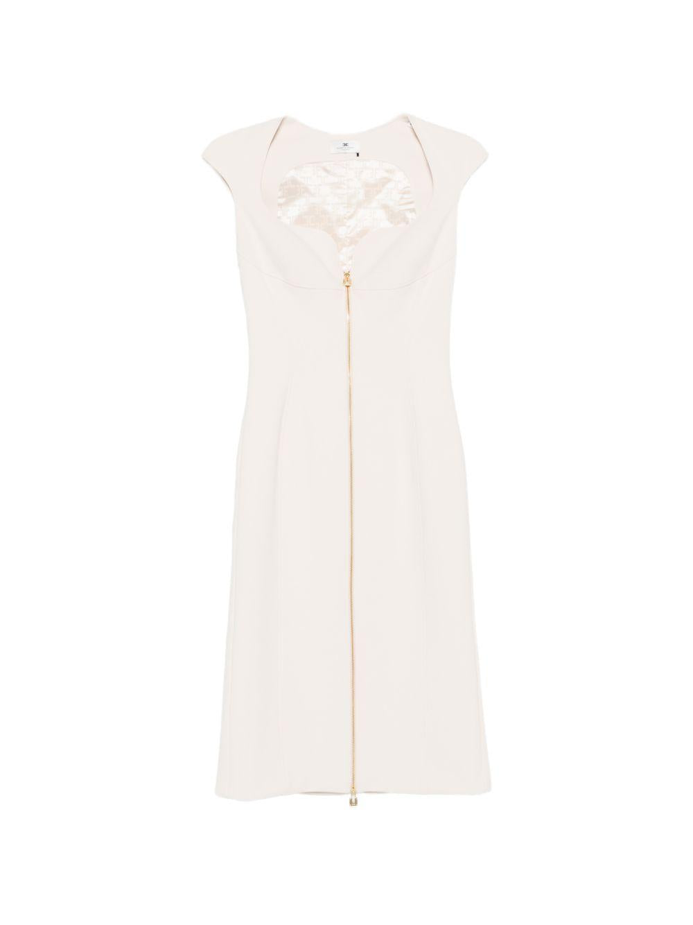 Abito midi con scollo a cuore 