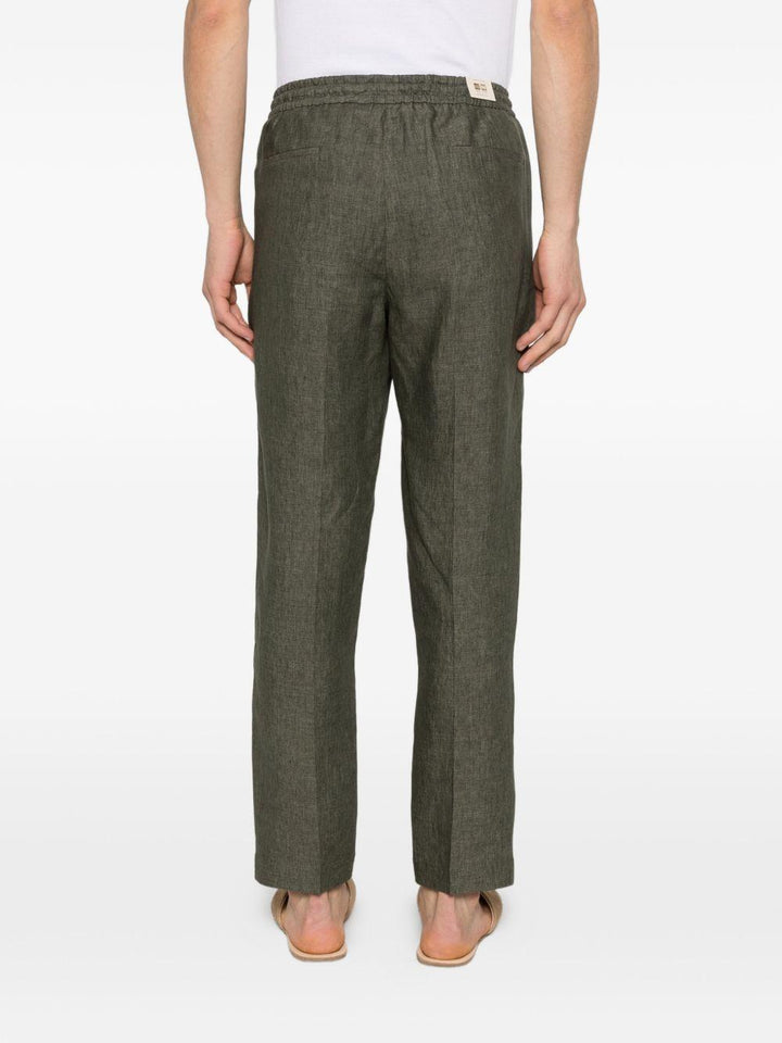 Pantaloni Wimbledons verde militare con coulisse 