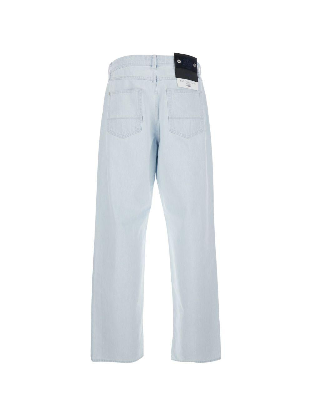 Jeans con tasche blu 