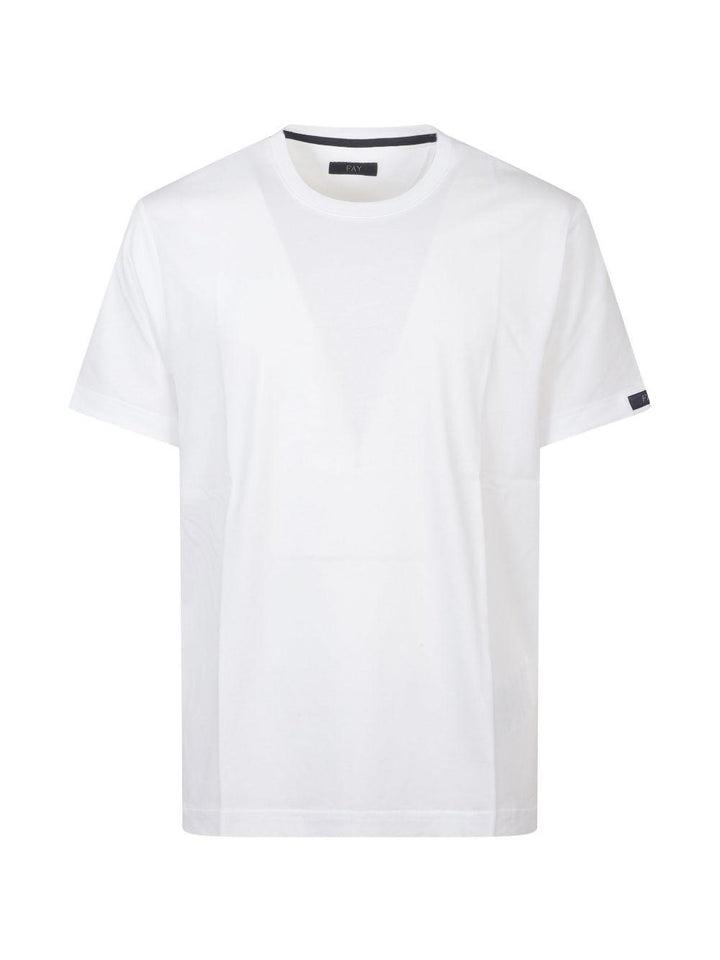 T-shirt girocollo bianca 