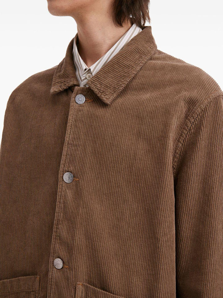 Giacca in cotone marrone 