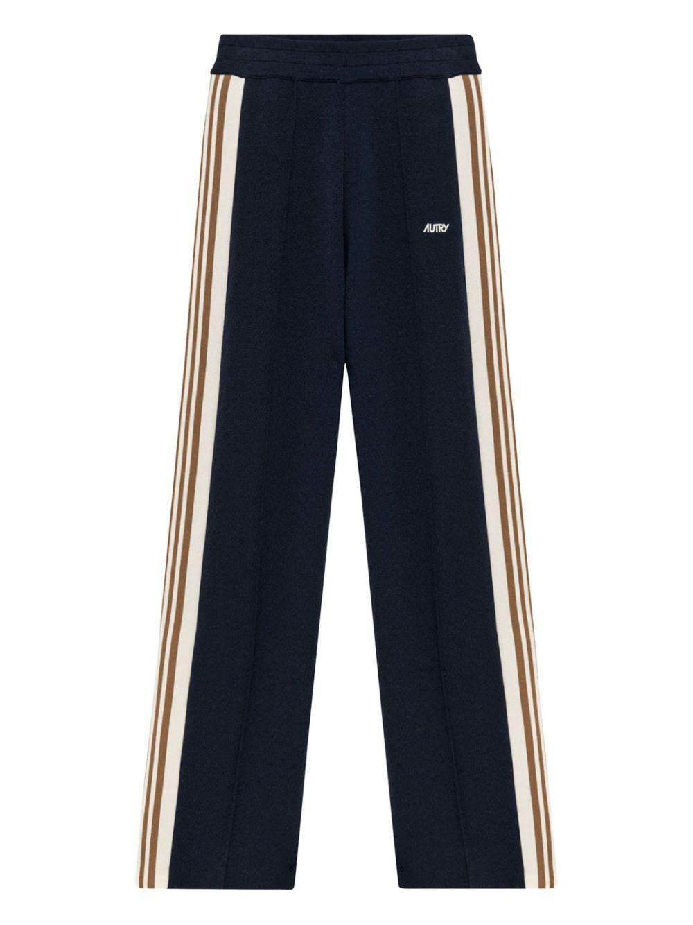 Pantaloni sportivi blu con bande 